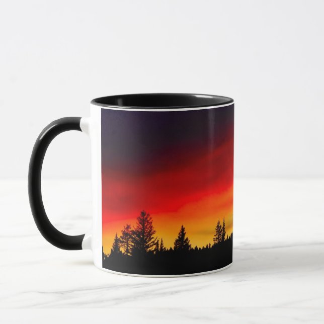 Mug Coucher du soleil de Yellowstone (Gauche)