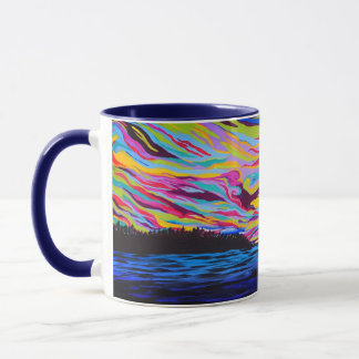 Mug Coucher du soleil froid de lac
