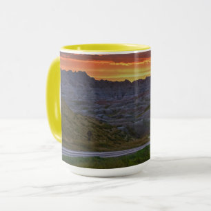 Mug Coucher du soleil, parc national des Badlands