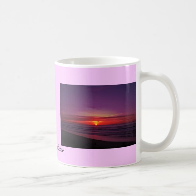 Mug Coucher du soleil sur la côte de l'Orégon (Droite)