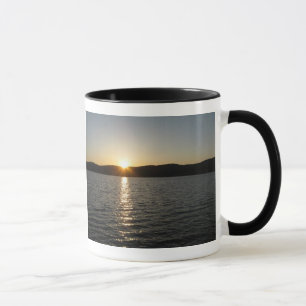 Mug Coucher du soleil sur le lac Onota : Horizontal