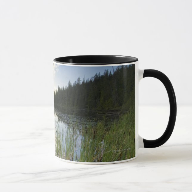 Mug Coucher du soleil sur un petit lac (Droite)