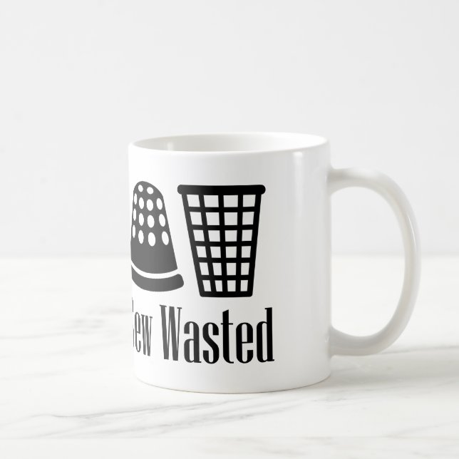 Mug Coudre gaspillé Couture et boisson (Droite)