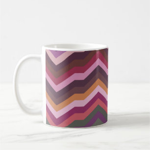 Mug Couleur Abstrait rétro rayé Arrière - plan, Mode Z