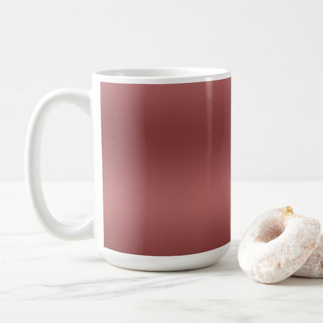 Mug Couleur Aquarelle moderne agréable Couleur rouge u (Avec donut)