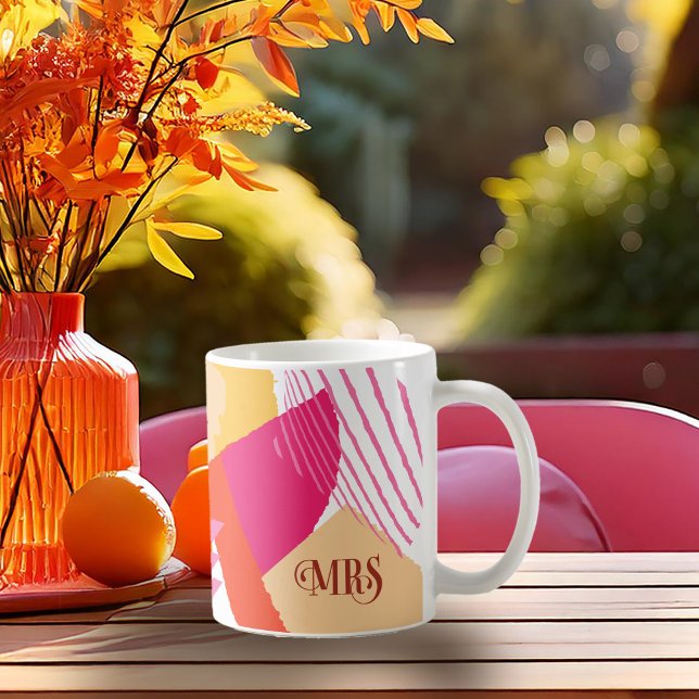 Mug Couleur Bloc Mariage Mme Bride Summer ID740 (Créateur téléchargé)