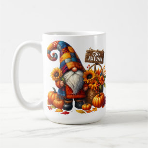 MUG COULEUR BRILLANTE PATCHWORK FALL GNOMES