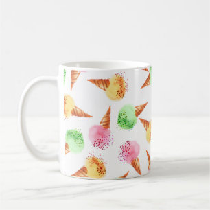 Mug Couleur d'aquarelle d'été assortie de glace desser