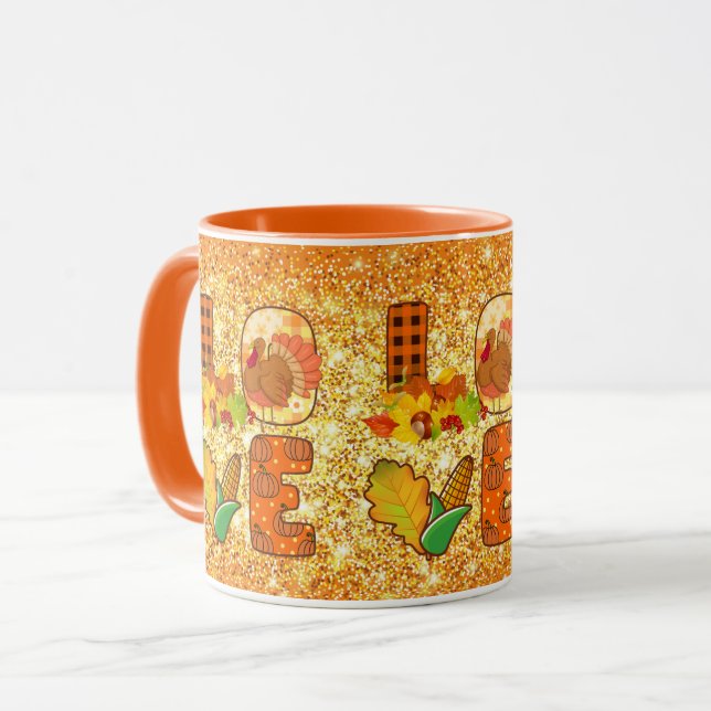 Mug Couleur de la Personnaliser d'automne automne (Devant gauche)