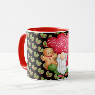 Mug Couleur de la Personnaliser de Mistletoe Gnome