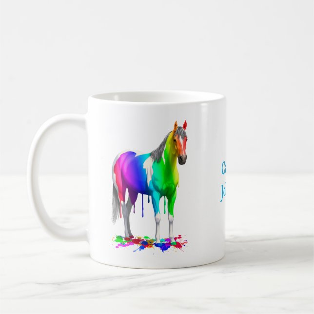 Mug Couleur de l'arc-en-ciel Déchets de peinture à l'e (Gauche)
