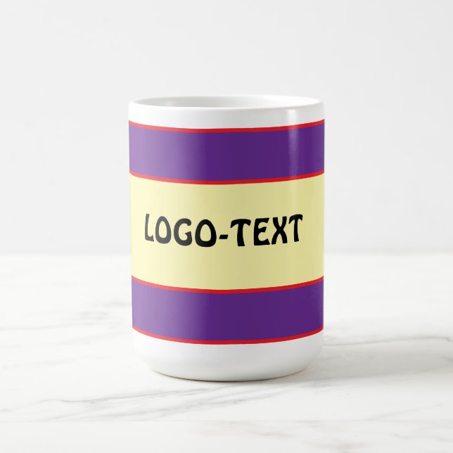 Mug Couleur de logo personnalisé en mélange (Centre)