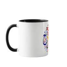 Couleur de shumffage alphabétique arabe