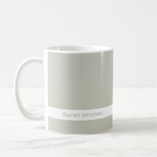 Mug Couleur de tendance - Clair gris argenté Nom Musiq