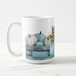 MUG COULEUR D'EAU CHUTE BLEU & BLANC CITROUILLE CRATES