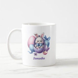 Mug Couleur d'eau mignonne Grotte de Pâques et oeufs p