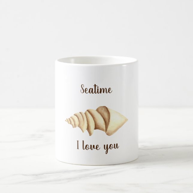 Mug Couleur d'eau mignonne romantique Seatime Shell Co (Centre)
