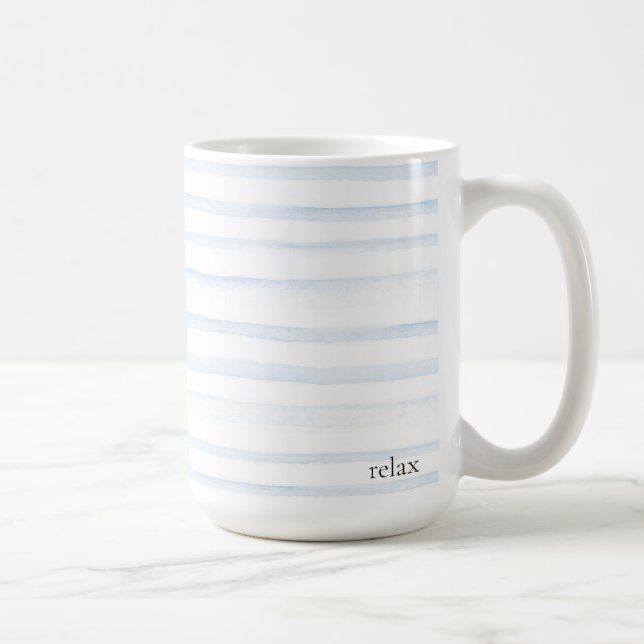 Mug COULEUR D'EAU STRIPÉE QUOTIDIENNEMENT RAPPELER la  (Droite)