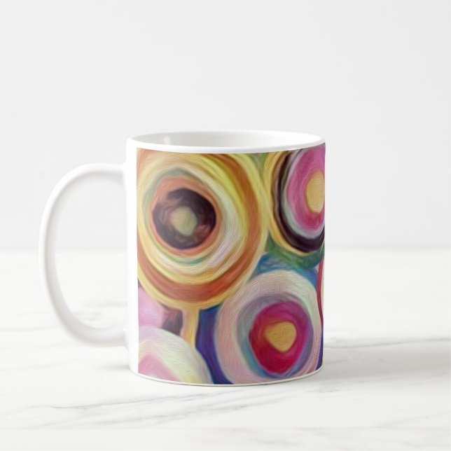 Mug Couleur dégradée, texture rugueuse arrière - plan. (Gauche)