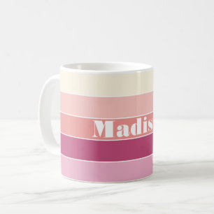 Mug Couleur d'été personnalisée Peach rose Barrages