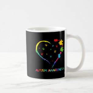 Mug Couleur du cœur de sensibilisation à l'autisme Puz