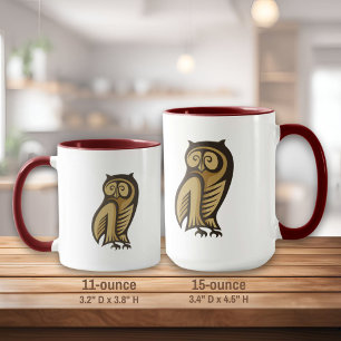 Mug Couleur du symbole de hibou