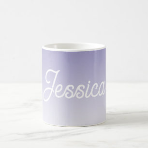 Mug Couleur lilas clair ombrée (modifiable) et votre t
