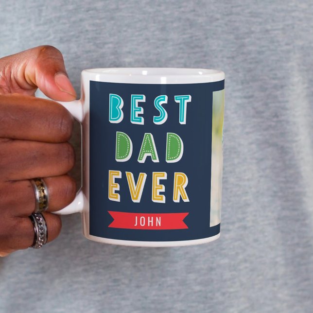 Mug Couleur modifiable Meilleur papa Jamais Personnali (Créateur téléchargé)