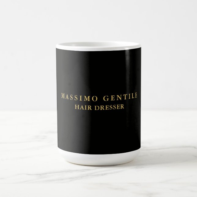 Mug Couleur Or Noir Professionnel Tendance (Centre)