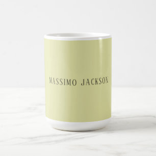 Mug Couleur pastel personnalisée nom minimaliste perso