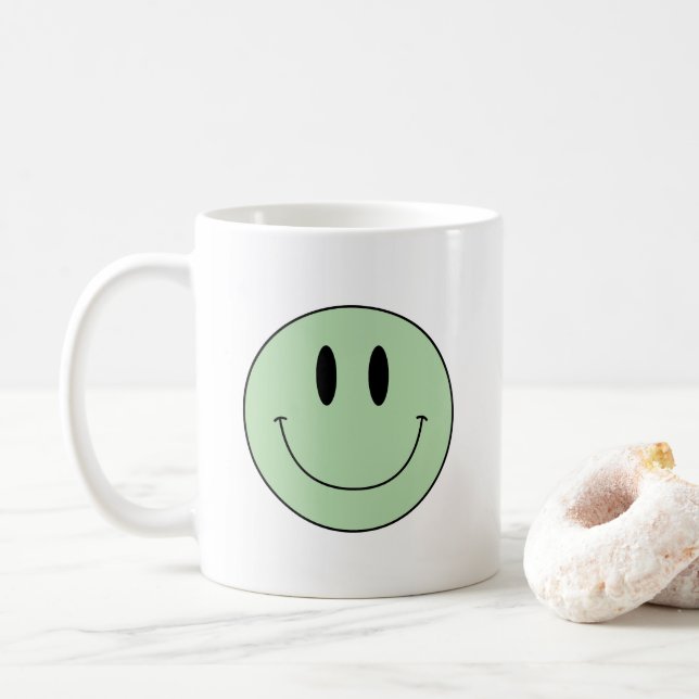 Mug Couleur personnalisée ou Motif SMILIE FACE Coffee  (Avec donut)