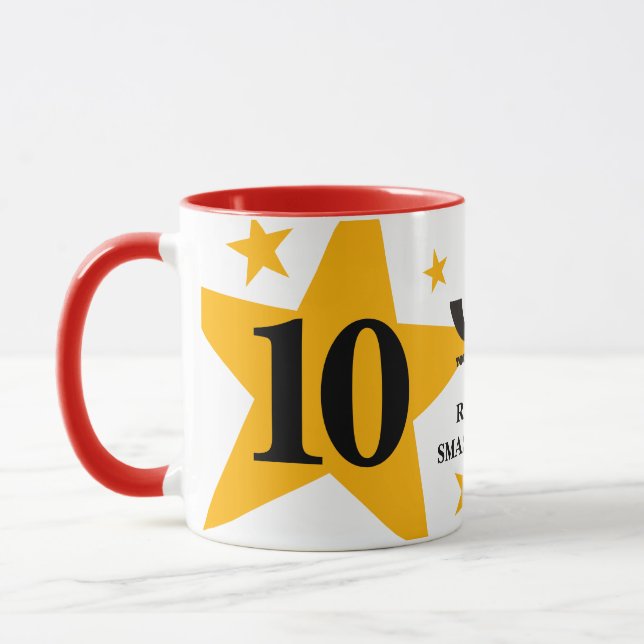 Mug Couleur personnalisée UNIVERSEL employé anniversai (Gauche)