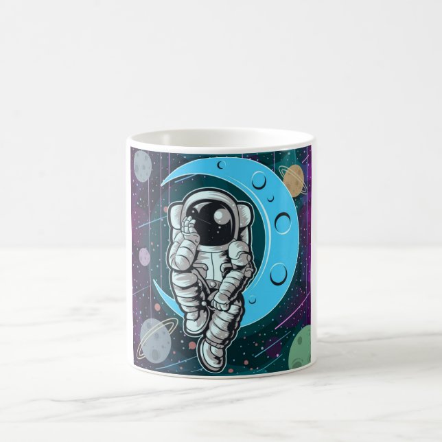 Mug couleur pleine astronaute (Centre)