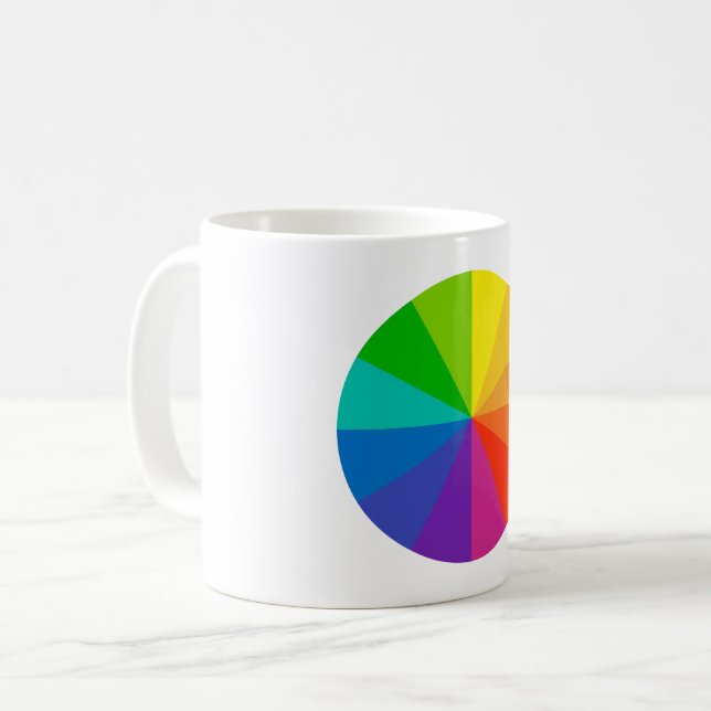 Mug couleur roue théorie école science teinte disque l (Devant gauche)