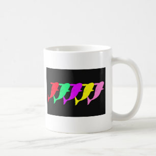 Mug Couleur-Saut multi de baleines d'orque pour la