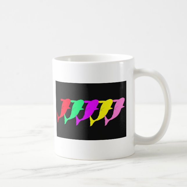 Mug Couleur-Saut multi de baleines d'orque pour la (Droite)