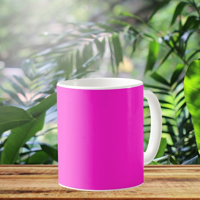 Mug Couleur solide magenta chaude (Créateur téléchargé)