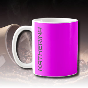 Mug Couleur solide Magenta néon Classic Personnalisé
