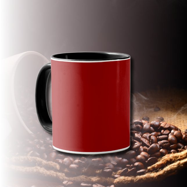 Mug Couleur solide rouge Crimson | Classique | Élégant (Créateur téléchargé)