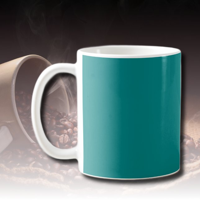 Mug Couleur solide turquoise | Classique | Élégant (Créateur téléchargé)