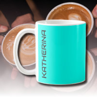 Couleur solide Turquoise Néon | Classic Personnali