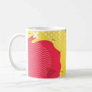 Mug Couleur splash abstrait dessin animé arrière - pla