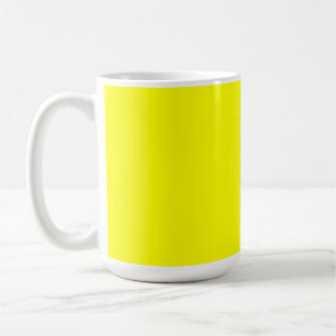 Mug Couleur uni jaune néon Classique