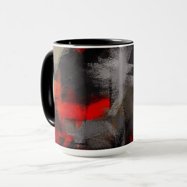 Mug Couleurs Abstraites de peinture #64 (Devant gauche)