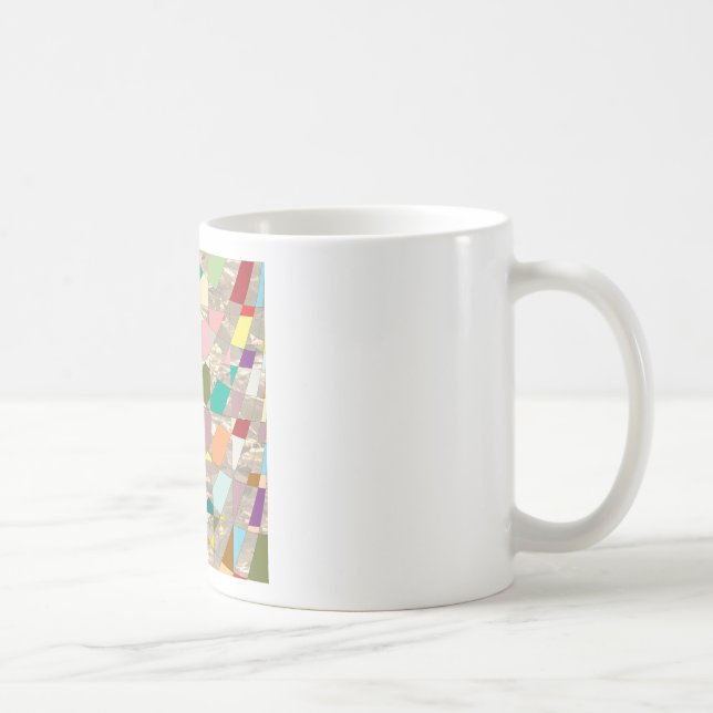 Mug Couleurs Abstraites or (Droite)