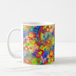 Mug Couleurs arc-en-ciel de la puissance des fleurs
