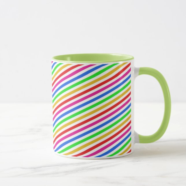 Mug Couleurs arc-en-ciel en bande (Droite)