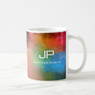 Mug Couleurs arc-en-ciel monochrome Abstrait coloré