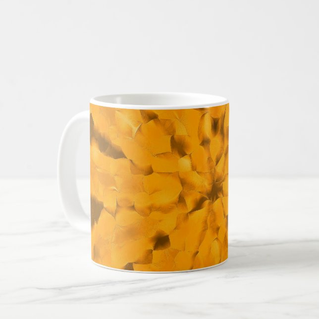 Mug Couleurs chaudes de la Terre Ocre doré Joyeux (Devant gauche)