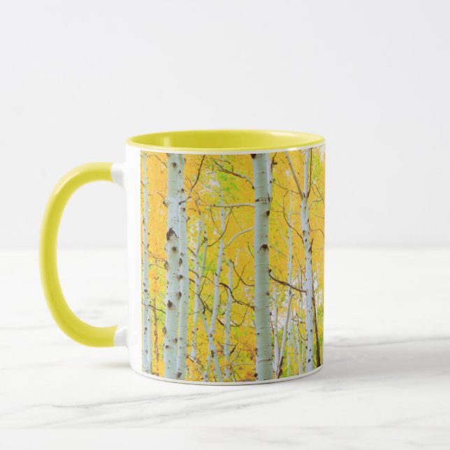 Mug Couleurs d'automne des arbres d'Aspen 1 (Gauche)